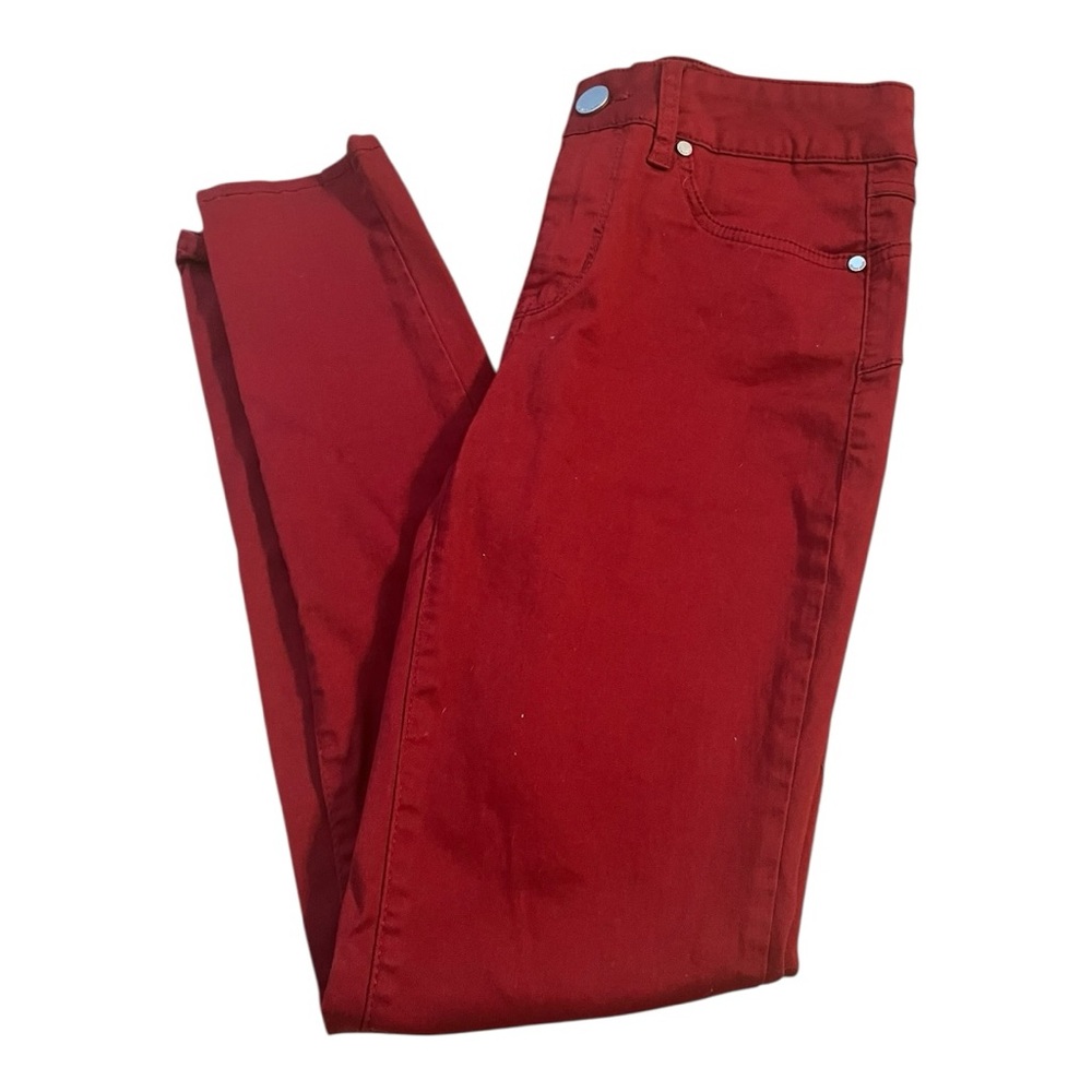 Seven7 High Rise Skinny Booty Shaper Red Stretch Jeans – Size 4